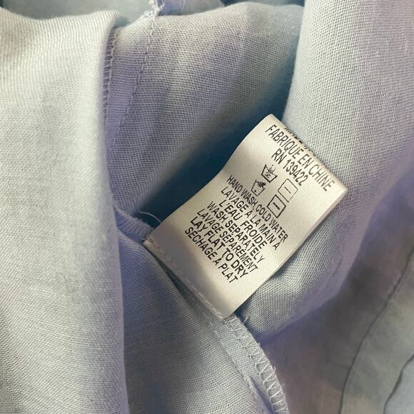 Tobi Angela Chambray Shift Dress SZ L Blue - Picture 10 of 11